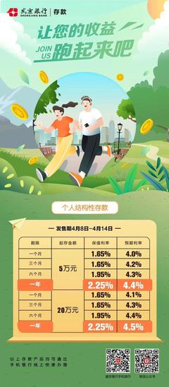 苏宁银行存款利息多少钱