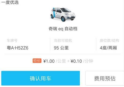 1 用车押金是多少钱
