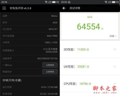 note5魅蓝安兔兔跑分多少钱