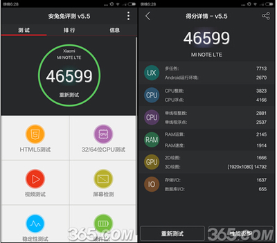 小米4 荣耀6 跑分多少时间