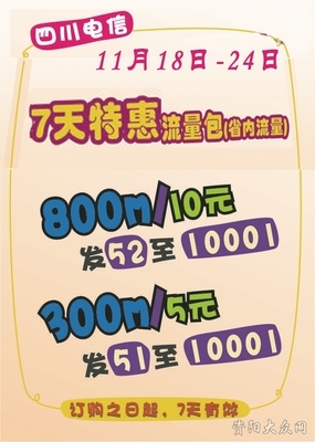 10元可以包多少流量包