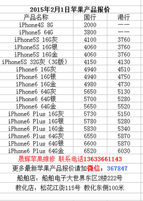 现在iphone6有多少钱一部