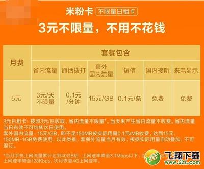5元套餐多少流量