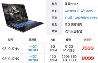 神州rtx2060是多少w