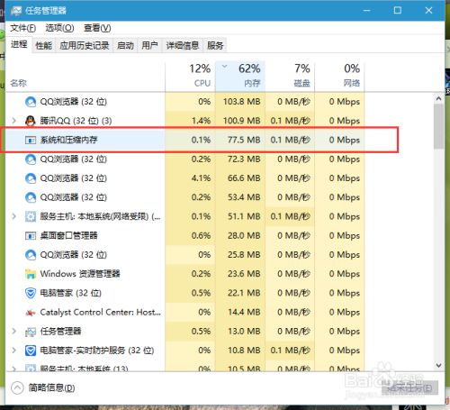 win占用内存多少g