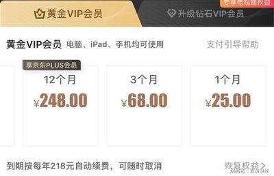 京东钻石会员plus多少钱