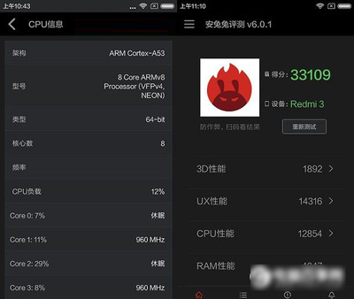 红米手机多少核的