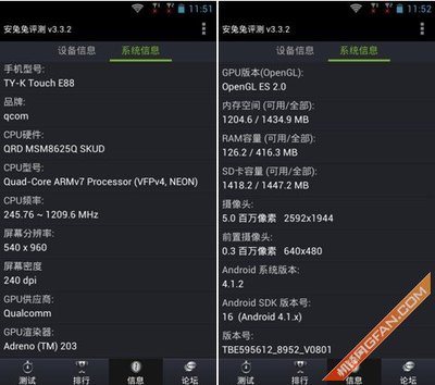 手机系统占用多少ram