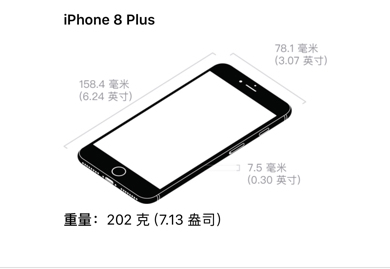 iphone8plus重量多少克