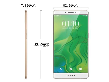 oppor7机身多少寸