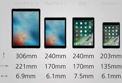 ipad的尺寸是多少