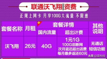 联通的流量多少钱1g